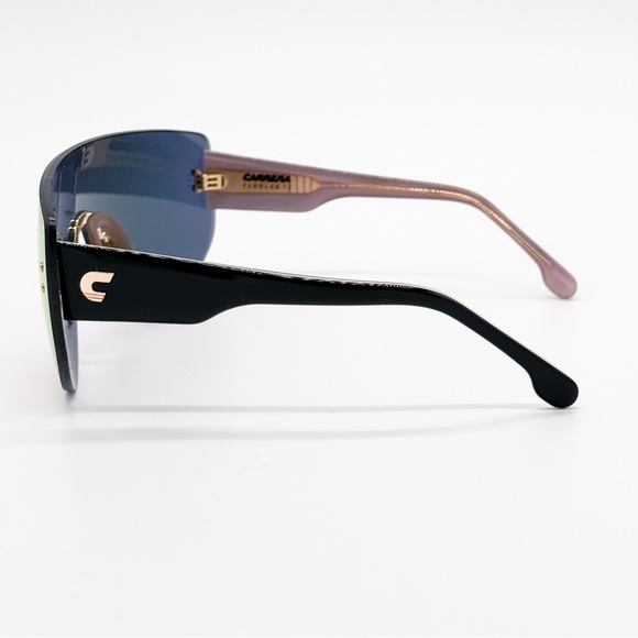 NEW FLAGLAB 12 0000J CARRERA SHIELD WOMEN SUNGLASSES ROSE GOLD CARRERA FLAGLAB12 - Picture 7 of 11